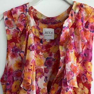 Misa Floral Sleeveless Long Dress